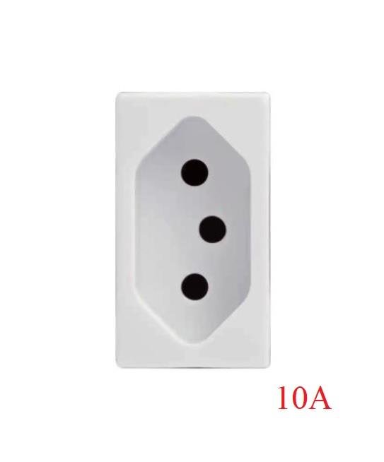 Módulo Tomada 10A 250V (272001) Branco Iris - Iriel